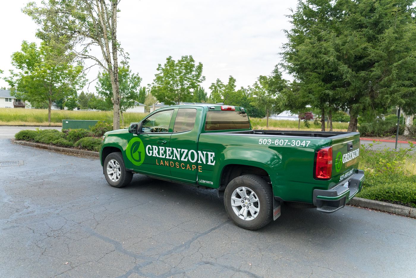 Greenzone Landscape truck for Willamette Valley landscaping service